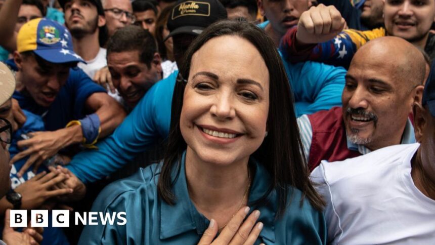 as nobel prize goes to venezuelas opposition leader how far would trump go to help her 68e92f503f681