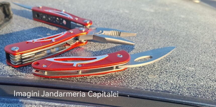 barbat cu cutit si unealta multifunctionala prins de jandarmi langa protestul din piata victoriei 6901c57198950