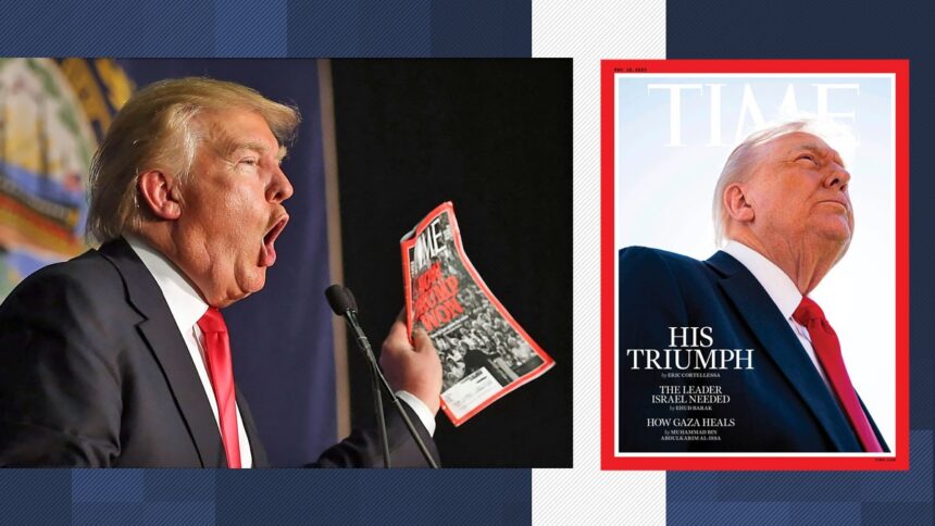 donald trump nemultumit de fotografia de pe coperta revistei time care saluta triumful presedintelui din orientul mijlociu 68ee16e14f988