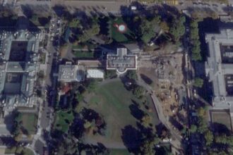 east wing of white house reduced to rubble as part of trumps ballroom construction 68fba05746452