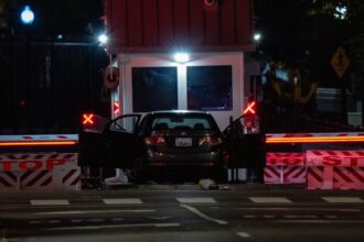 man arrested after driving car into security barrier outside white house 68f8d0ce4718e