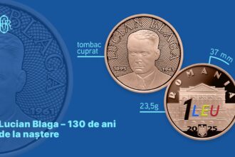 moneda comemorativa dedicata lui lucian blaga la 130 de ani de la nastere lansata de bnr 68fb37507860d