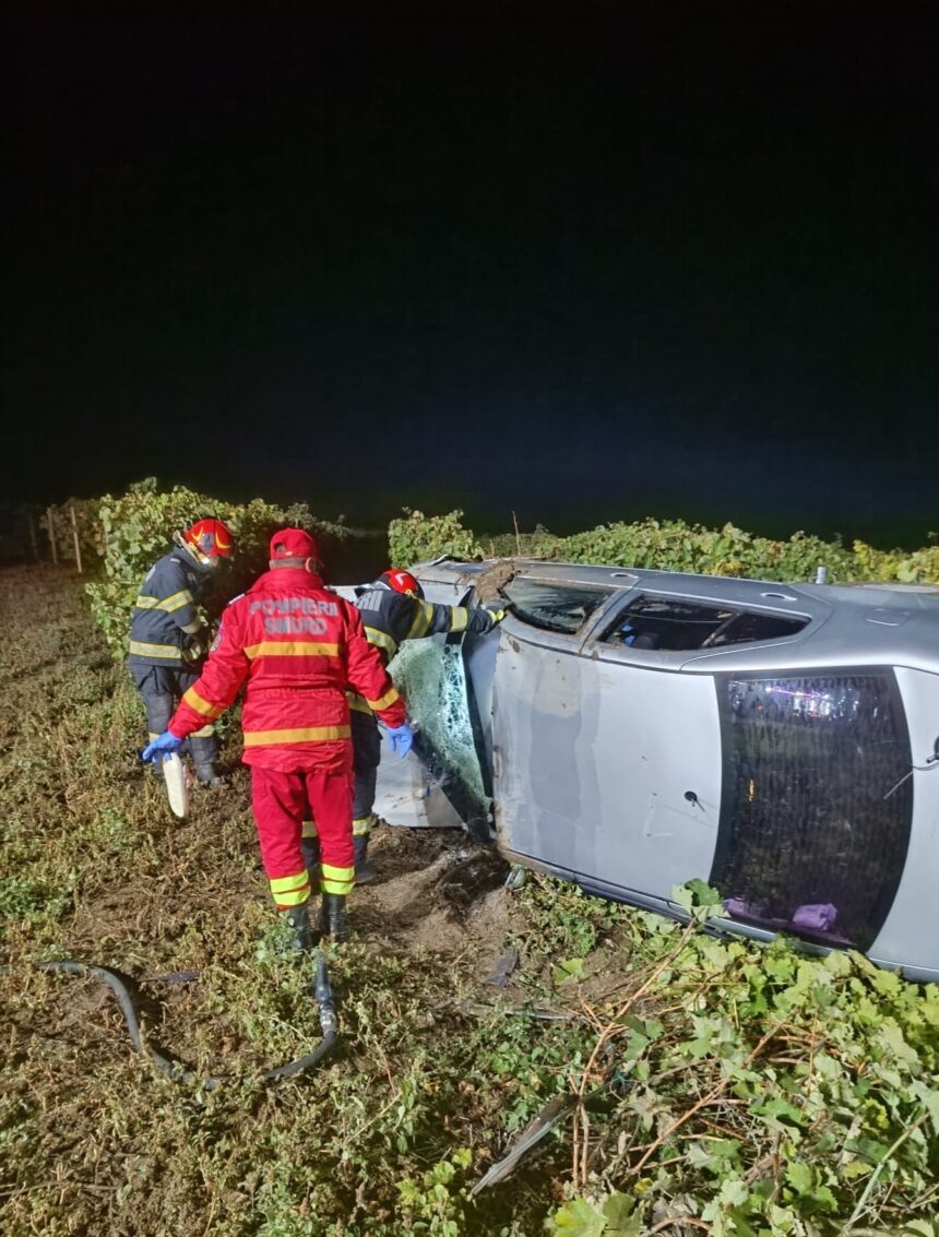 o masina a derapat si ajuns intr o vie in judetul vaslui 4 persoane au fost ranite 68e9e9aaddac9