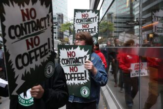 starbucks workers hold strike vote and plan for pickets to force first contract 69048b276b306