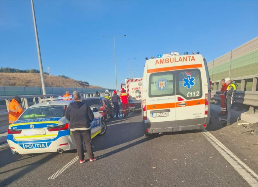trafic blocat pe drumul expres 12 spre craiova dupa un accident intre doua autoutilitare si un tir 68f5d9e89c5b5