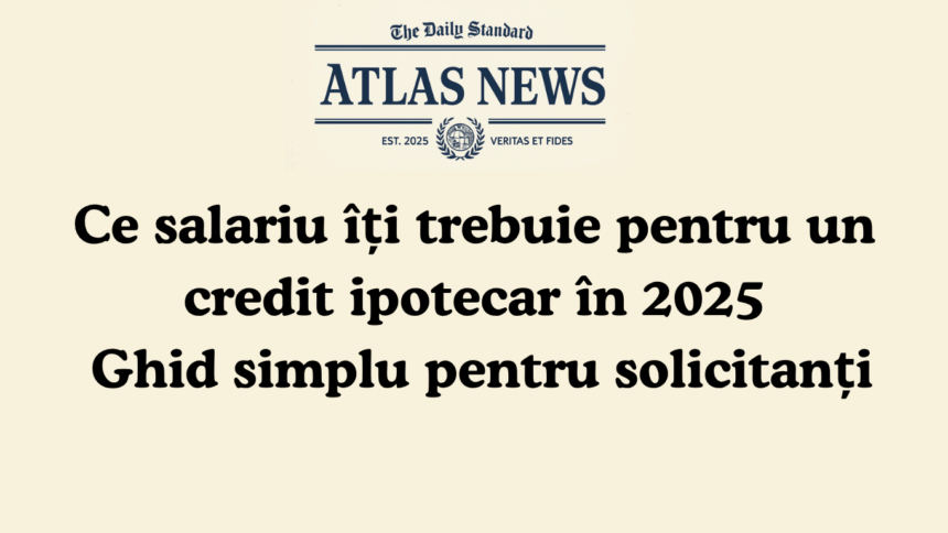 Ghid credit ipotecar 2025 – ce salariu îți trebuie pentru un credit imobiliar în România