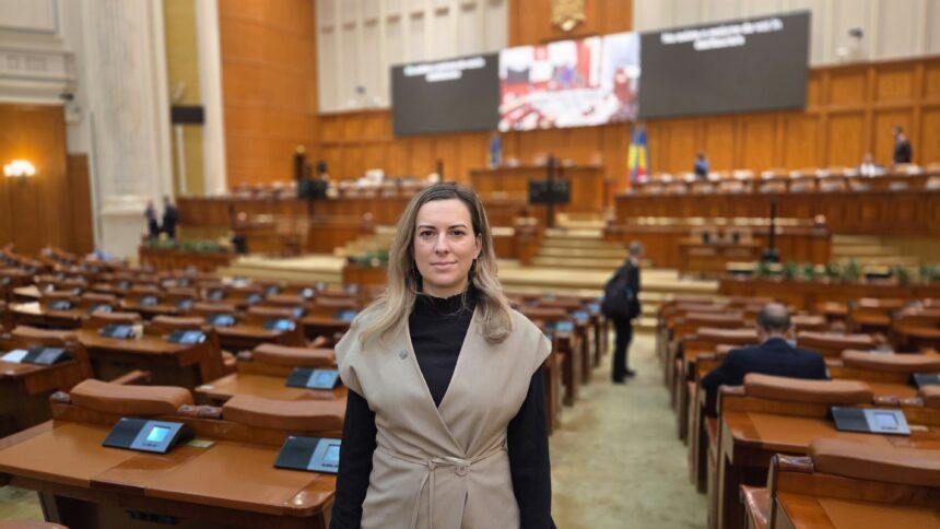 Deputata Albu Dumitrița discută în Parlament despre legea «Andreea» și protecția femeilor