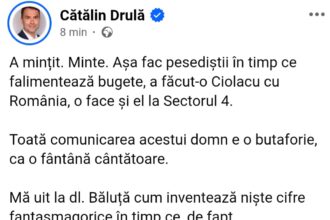 Cătălin Drulă și Daniel Băluță – început tensionat al campaniei electorale la București