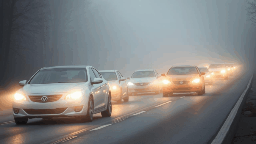 cod galben de ceata in patru judete din sudul tarii vizibilitate sub 50 de metrii pe alocuri 6913b28dd76ee