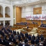 Sedinta comuna a Parlamentului Romaniei in care este prezentata motiunea de cenzura impotriva Guvernului Bolojan