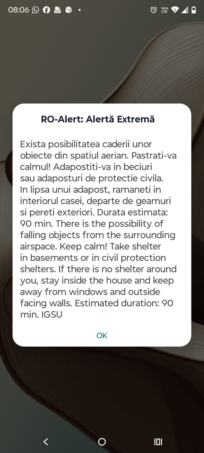 mesaj ro alert in galati posibilitatea caderii unor obiecte din spatiul aerian 69254d838fc54