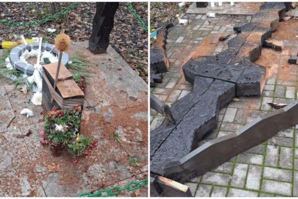 troita din tancabesti unde era comemorat liderul legionar corneliu zelea codreanu a fost distrusa politistii au deschis o ancheta 6929e719cc897