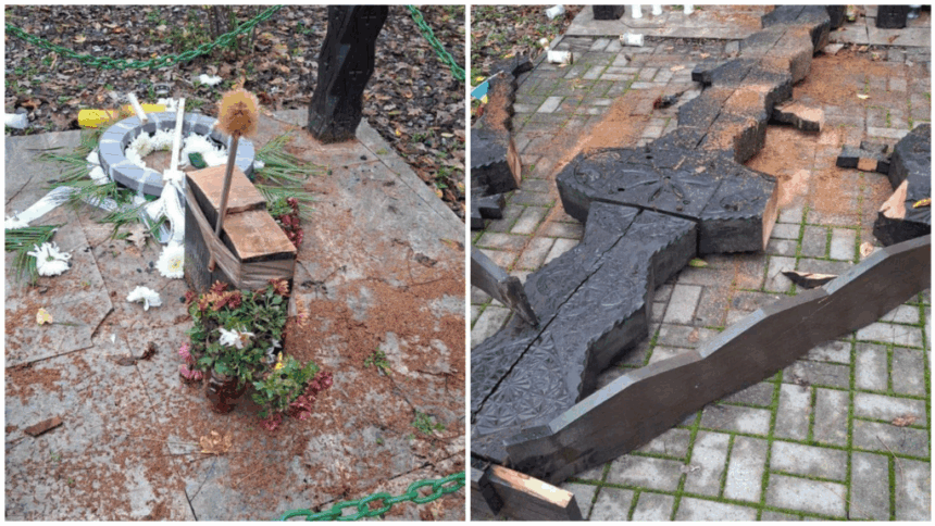 troita din tancabesti unde era comemorat liderul legionar corneliu zelea codreanu a fost distrusa politistii au deschis o ancheta 6929e719cc897