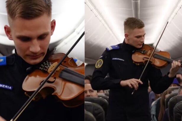 un jandarm roman a interpretat imnul romaniei in avion la peste 10 000 de metri altitudine 692c418ad4069