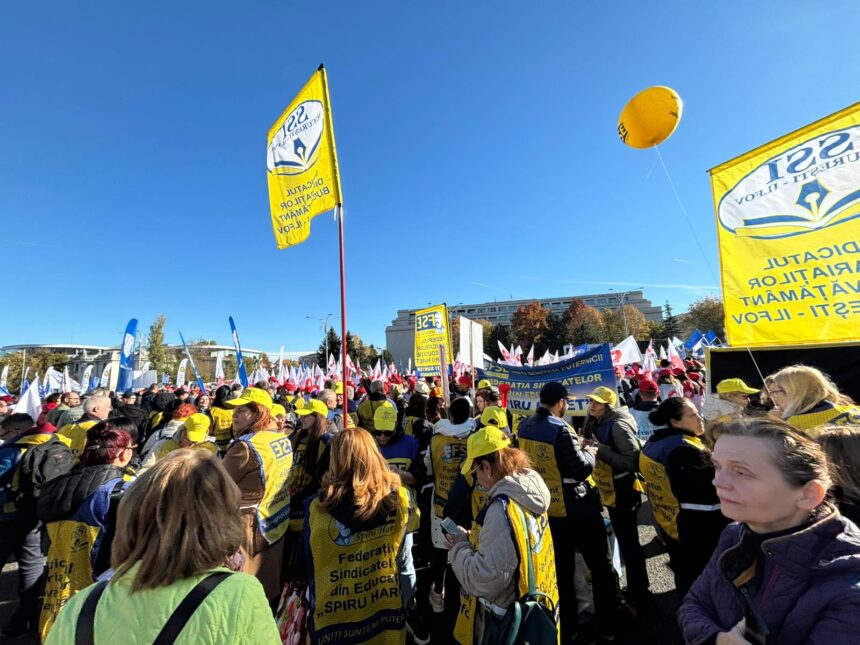 un nou miting de protest in piata victoriei sindicalistii ies in strada miercuri opriri simbolice in fata a opt ministere 690db630ef374
