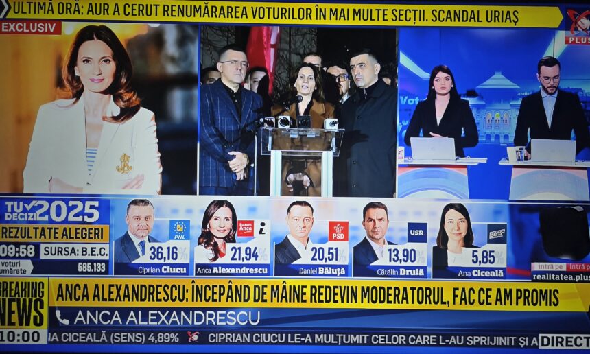 Anca Alexandrescu anunțând revenirea la emisiunea „Culisele Statului Paralel”