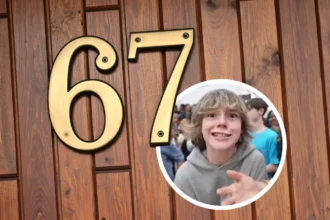 Numărul 67 asociat culturii internetului și fenomenelor virale din 2025