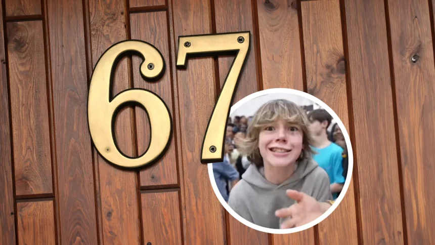 Numărul 67 asociat culturii internetului și fenomenelor virale din 2025