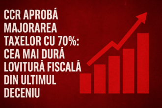 Grafic fiscal care ilustrează creșterea taxelor cu până la 70% după decizia CCR