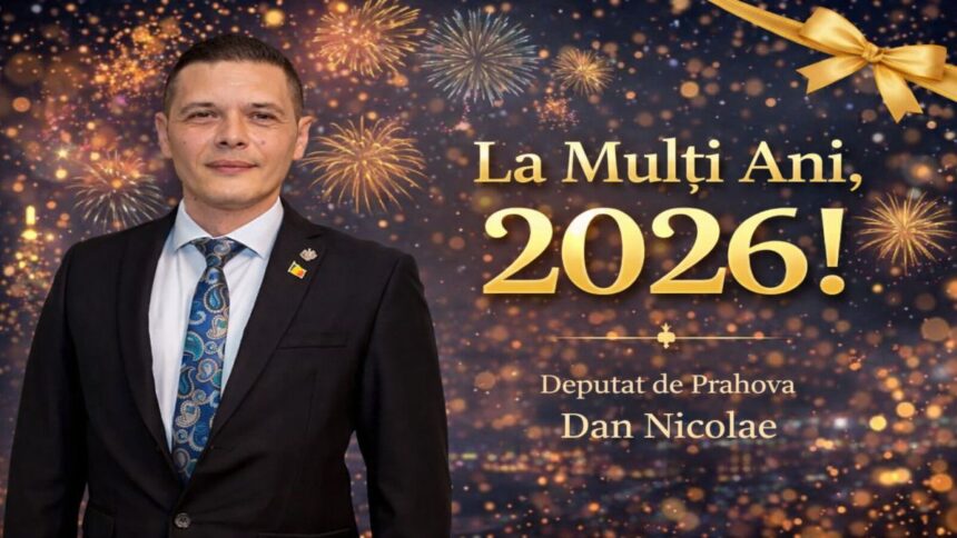 Dan Nicolae, deputat de Prahova, mesaj de Anul Nou pentru 2026