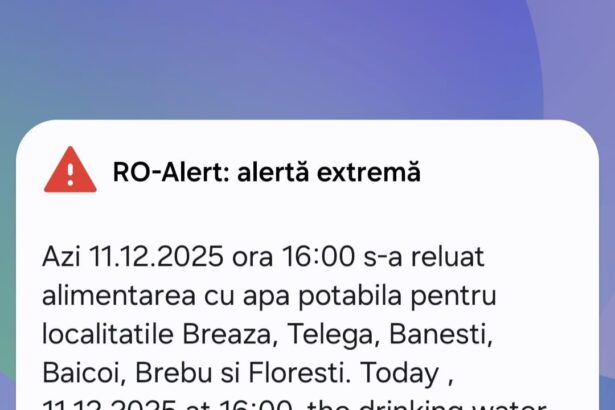 apa potabila revine in sase localitati din prahova ro alert trimis locuitorilor 693ad87557337