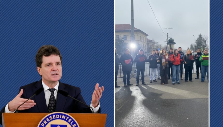 edited au venit colindatorii rezist cu un cantec special pentru nicusor dan angi serban conduce corul deschide ochii nicusoare 6949321557539