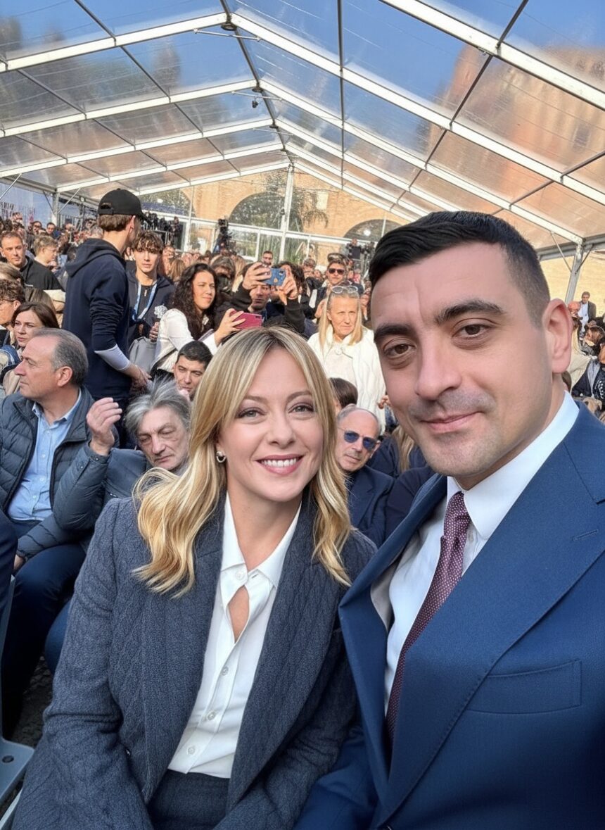 edited george simion prezent la cina margeret thatcher de la roma s a fotografiat alaturi de giorgia meloni este al patrulea an de cand particip 693fad1e272a5