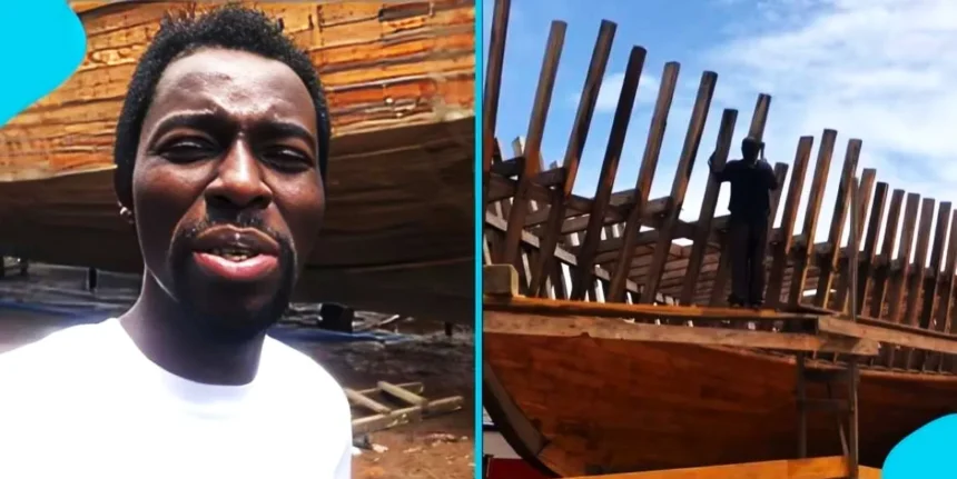 Arcă din lemn construită în Ghana, inspirată de Arca lui Noe, devenită virală după ce potopul anunțat nu a avut loc