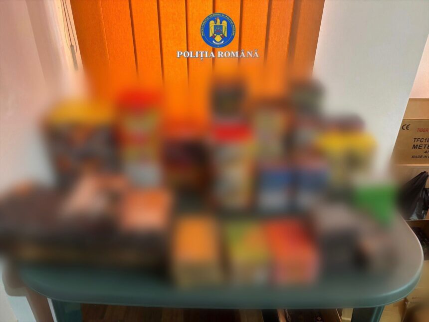 perchezitii in dambovita politistii au gasit aproape o tona de petarde si artificii 693bbf211da24