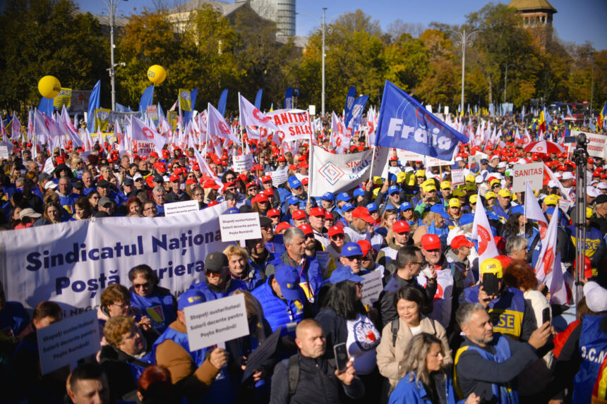 protest la palatul cotroceni sindicalistii cer presedintelui declansarea procedurii constitutionale de mediere si oprirea austeritatii 6943ace24c74a