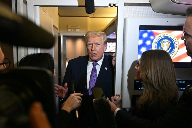 trump mocks cbs reporter on air force one as he defends mri results 692dc3d6a6a8b
