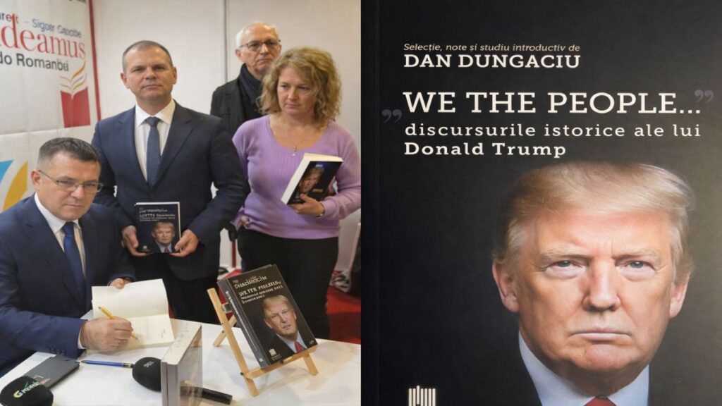 Dan Dungaciu la lansarea volumului despre discursurile istorice ale lui Donald Trump..