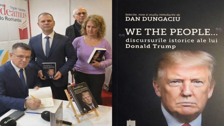 Dan Dungaciu la lansarea volumului despre discursurile istorice ale lui Donald Trump..