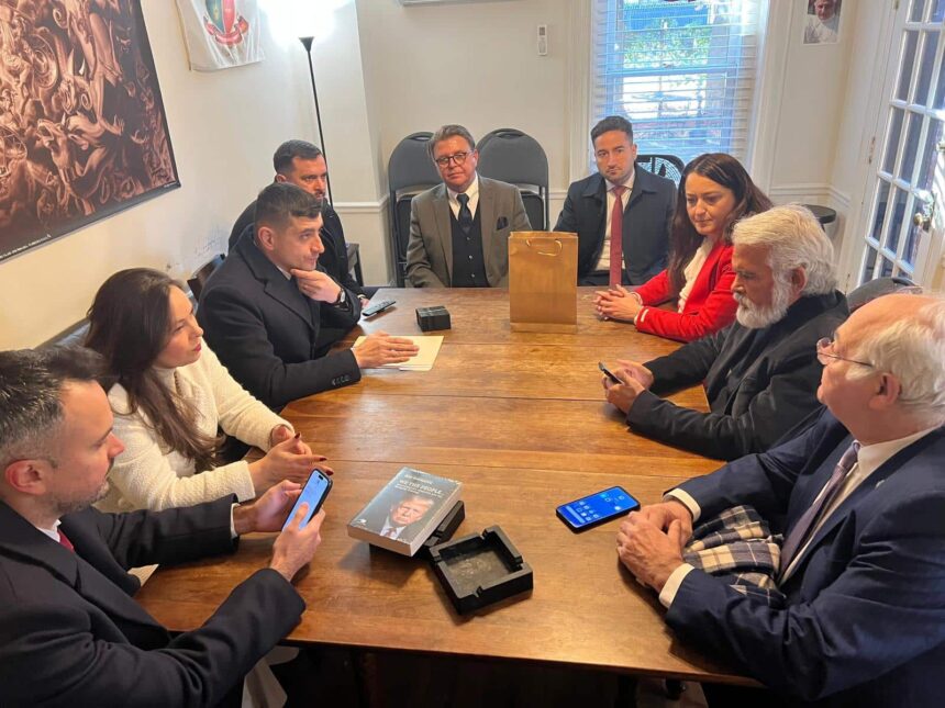 Delegația AUR la Washington în timpul întâlnirilor oficiale cu reprezentanți ai Congresului Statelor Unite