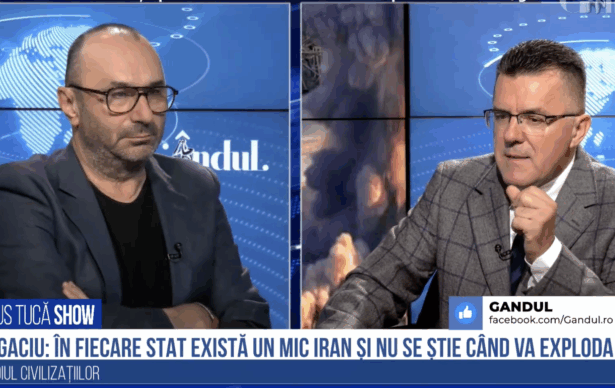 Dan Dungaciu, analist geopolitic, în studioul Marius Tuca Show, discutând despre politica externă a României și criza din Venezuela