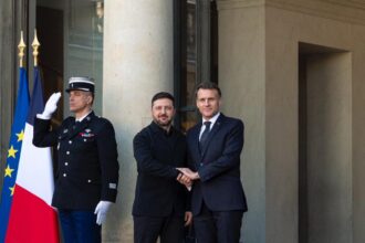 Macron și Zelensky - Paris