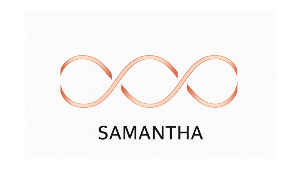 Sigla aplicației Samantha AI, platformă de inteligență artificială conversațională dezvoltată în România