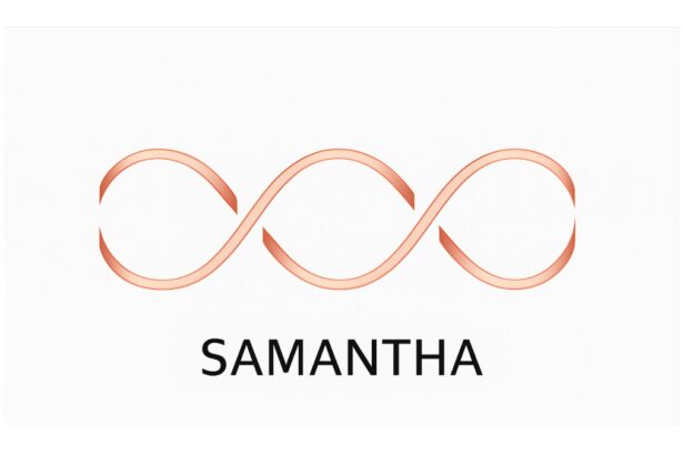 Sigla aplicației Samantha AI, platformă de inteligență artificială conversațională dezvoltată în România