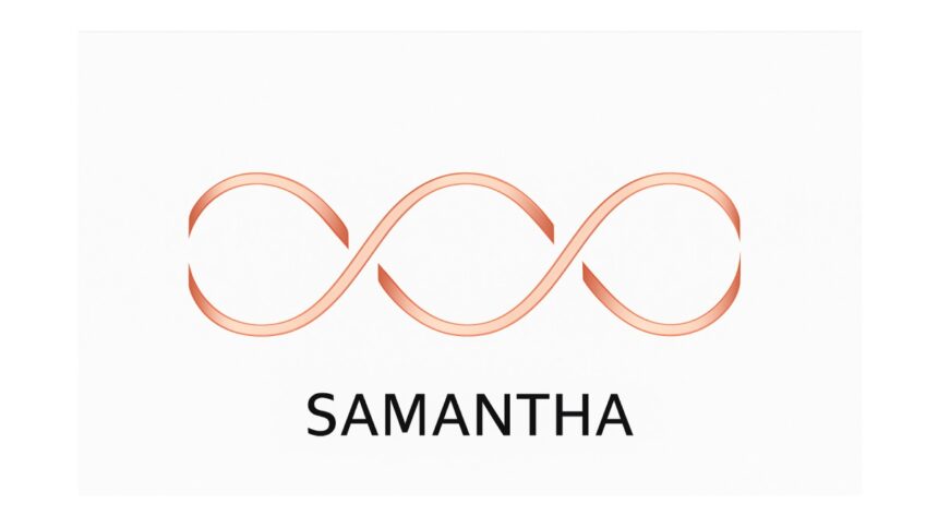 Sigla aplicației Samantha AI, platformă de inteligență artificială conversațională dezvoltată în România