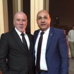 Jurnalistul Amr Yehia alături de ministrul român al Culturii, András István Demeter, la Cairo, în cadrul vizitei oficiale dedicate cooperării culturale româno-egiptene.