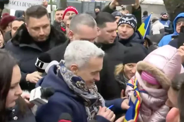 Călin Georgescu face declarații publice la Buftea, în fața presei, în ajun de Bobotează