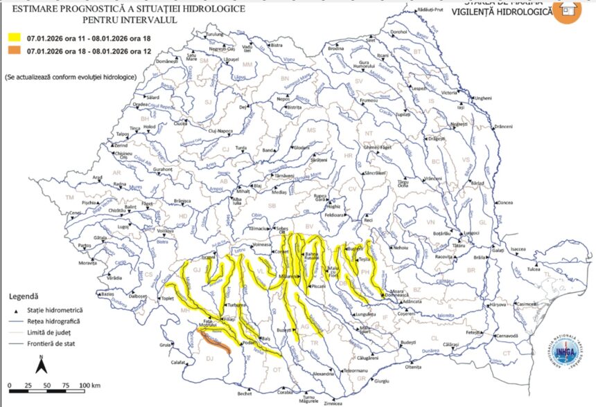 cod portocaliu de inundatii in doua judete alte 10 judete sub cod galben 695e2259d22b1