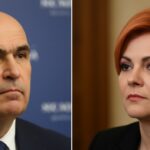 Ilie Bolojan și lideri ai coaliției de guvernare în contextul crizei politice generate de taxele crescute și tensiunile dintre PSD și USR.