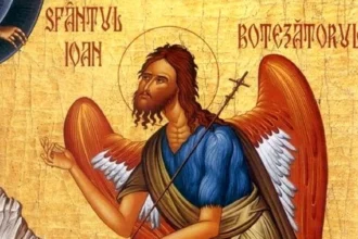 Icoană ortodoxă reprezentându-l pe Sfântul Ioan Botezătorul, simbol al credinței și al adevărului creștin