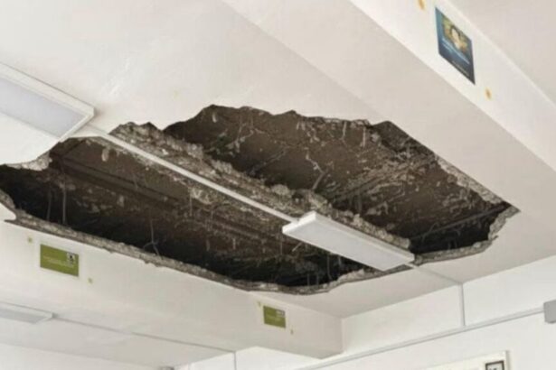 imagini revoltatoare la colegiul mihail sturza din iasi tavan prabusit intr o sala de clasa 696669469ad49