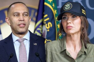 jeffries says dhs secretary noem should be run out of town amid ice shooting backlash 69658a0e06f3b