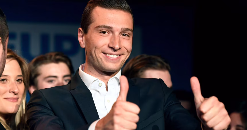 Jordan Bardella lider Rassemblement National Franta sondaje 2026 sfarsitul erei Macron politica franceza