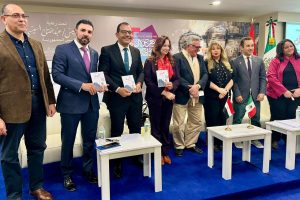 Presentation of the Arabic translation of the Mexican novel “Cánic” at the Cairo International Book Fair, highlighting Mexico–Egypt cultural cooperation.