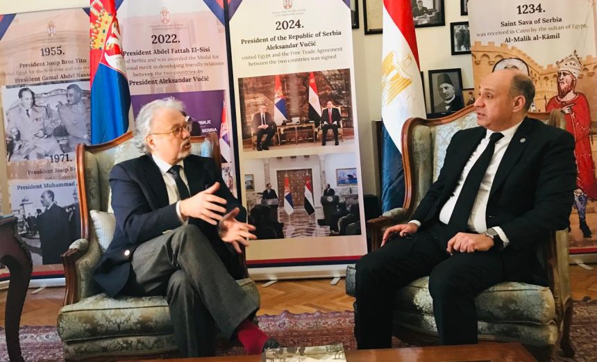 Serbian Ambassador Miroslav Šestović discusses with Amr Yehia the strategic partnership between Serbia and Egypt in exclusive Atlas News interview