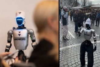 bosnia prezinta roby primul robot umanoid in centrul orasului sarajevo 698dc3313925f